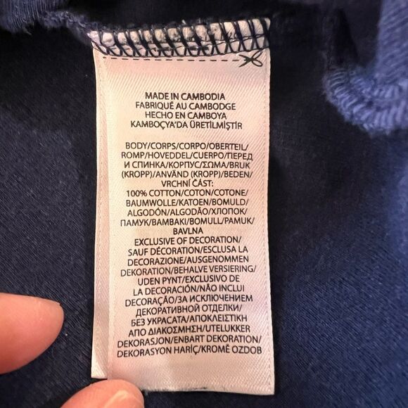 Polo Ralph Lauren Estate Rib 100% Cotton Quarter Zip Pullover Blue Mock Neck L - Picture 8 of 10